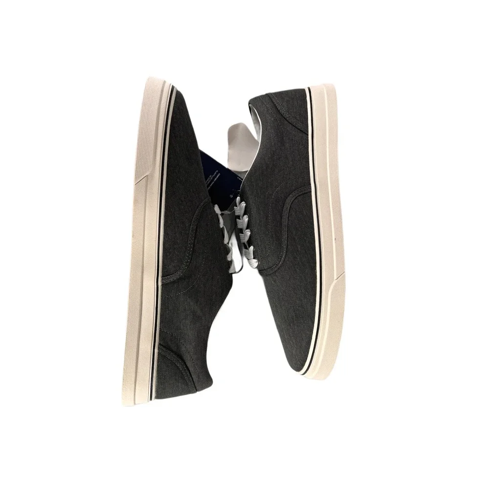 Chaps Mens‎ Canvas Lace Up simple versatile Shoes Size 13 M Charcoal Grey